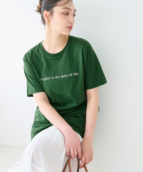 coca（coca）（コカ）の「シンプルロゴTシャツ（Tシャツ/カットソー・メンズ・ダークグリーン/チャコール/ホワイト/ベージュ・XL/L/M）」の16枚目の写真