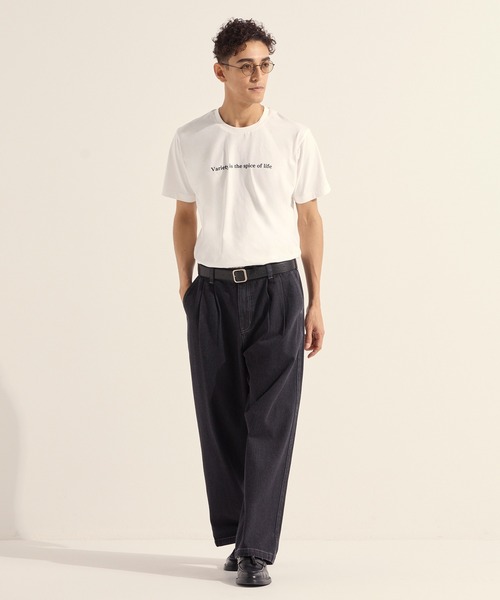 coca（coca）（コカ）の「シンプルロゴTシャツ（Tシャツ/カットソー・メンズ・ダークグリーン/チャコール/ホワイト/ベージュ・XL/L/M）」の11枚目の写真