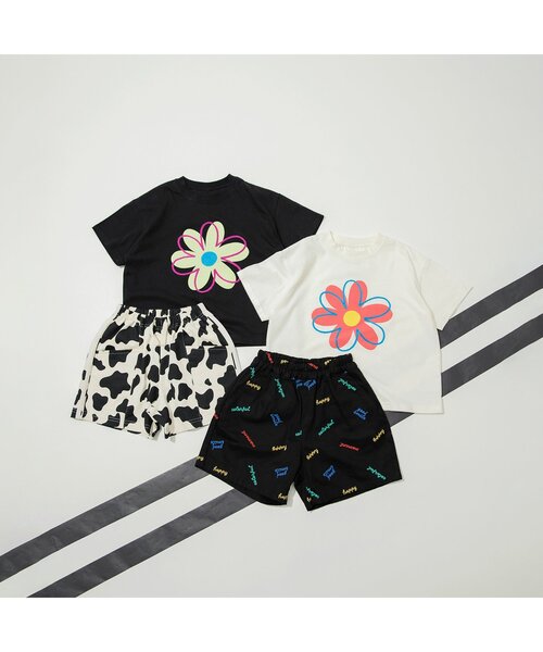 BREEZE(ブリーズ)の「【ジュニア対応】ビックフラワー刺繍Tシャツ(Tシャツ/カットソー・キッズ・ブラック/オフホワイト・80/100/110/120/130/140/150/90)」の17枚目の写真