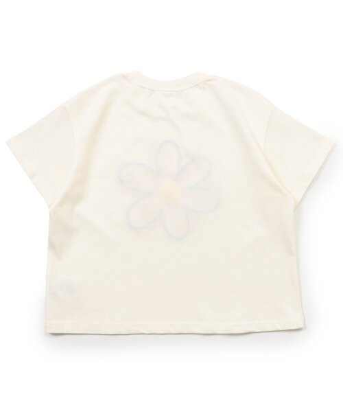 BREEZE(ブリーズ)の「【ジュニア対応】ビックフラワー刺繍Tシャツ(Tシャツ/カットソー・キッズ・ブラック/オフホワイト・80/100/110/120/130/140/150/90)」の8枚目の写真