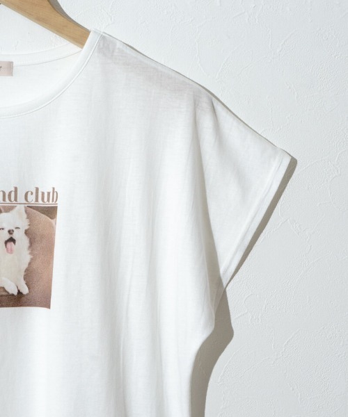 flower(フラワー)の「マイプレシャスティーズ(Tシャツ/カットソー・レディース・ピンク/ホワイト/ブラウン・FREE)」の8枚目の写真