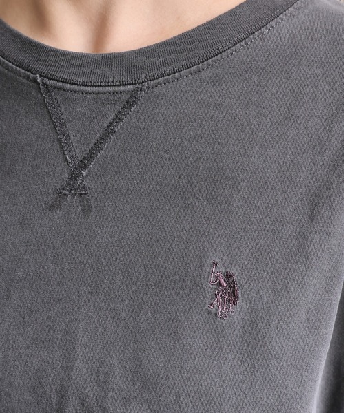U.S. POLO ASSN.(ユーエスポロアッスン)の「【U.S.POLO ASSN./ユーエスポロアッスン】ピグメントTシャツ《動画あり》(Tシャツ/カットソー・レディース・スミクロ/パープル/ベージュ・MEDIUM/LARGE)」の10枚目の写真