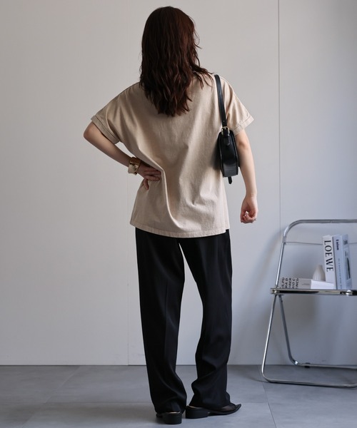 U.S. POLO ASSN.(ユーエスポロアッスン)の「【U.S.POLO ASSN./ユーエスポロアッスン】ピグメントTシャツ《動画あり》(Tシャツ/カットソー・レディース・スミクロ/パープル/ベージュ・MEDIUM/LARGE)」の19枚目の写真