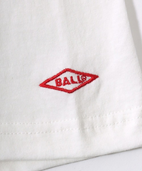 BALL(ボール)の「2026SS BALL/ボール オーバーサイズ ワンポイントロゴワッペン刺繍 ポケット付き 無地Tシャツ レディース メンズ(Tシャツ/カットソー・メンズ・サックスブルー/アッシュグレー/ホワイト/グリーン/チャコール/ブラック/モカ・M/L/LL)」の19枚目の写真