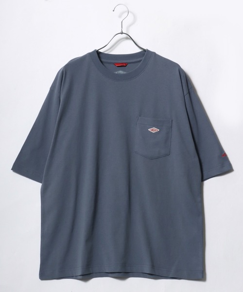 BALL(ボール)の「2026SS BALL/ボール オーバーサイズ ワンポイントロゴワッペン刺繍 ポケット付き 無地Tシャツ レディース メンズ(Tシャツ/カットソー・メンズ・サックスブルー/アッシュグレー/ホワイト/グリーン/チャコール/ブラック/モカ・M/L/LL)」の11枚目の写真