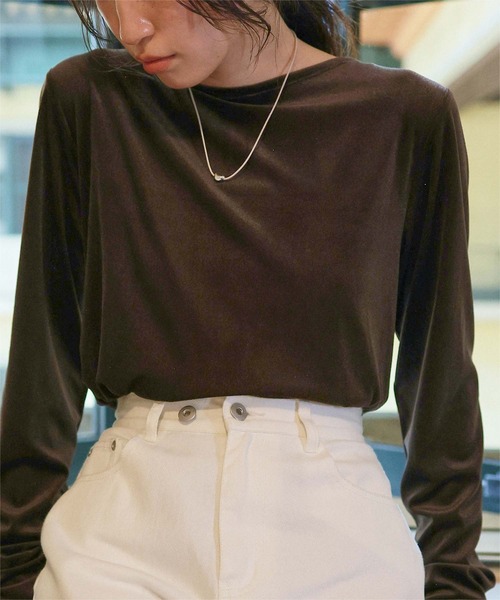 セール】シアーベロアロングTシャツ（Tシャツ/カットソー）｜titivate