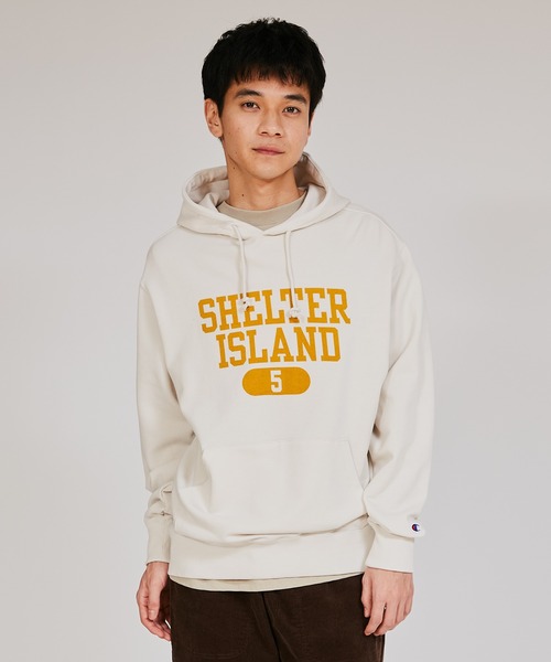 Champion(チャンピオン)の「【Champion/チャンピオン】メンズ ベーシック フーデッドスウェットシャツ(パーカー・メンズ・ネイビー/オフホワイト/ブラック系その他/グレー/ライトイエロー・SMALL/MEDIUM/LARGE/X-LARGE)」の1枚目の写真