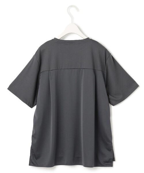 ICB(アイシービー)の「シルケットスムースコンビ Tブラウスカットソー(Tシャツ/カットソー・レディース・ブラック系/グレー系/アイボリー系・LARGE/X-LARGE)」の16枚目の写真