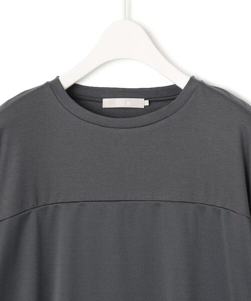 ICB(アイシービー)の「シルケットスムースコンビ Tブラウスカットソー(Tシャツ/カットソー・レディース・ブラック系/グレー系/アイボリー系・LARGE/X-LARGE)」の17枚目の写真