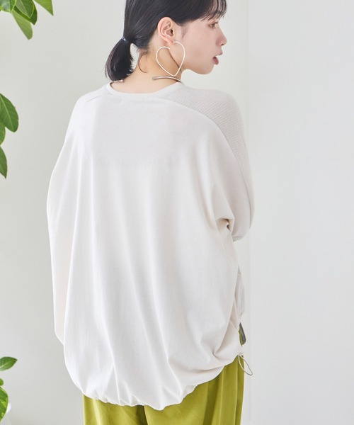 tシャツ 「KATHARINE ROSS」クレーピーストライププルオーバー レディース セール】【KATHARINE ROSS】クレーピーストライププルオーバー