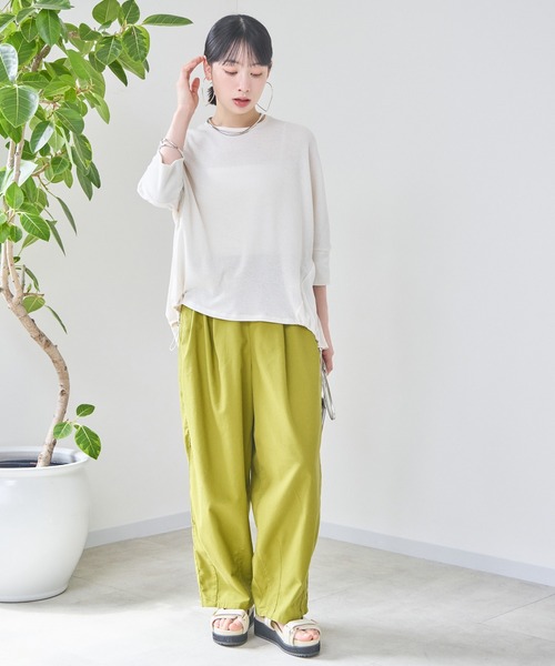 tシャツ 「KATHARINE ROSS」クレーピーストライププルオーバー レディース KATHARINE ROSS（キャサリンロス）の「【KATHARINE ROSS】クレー