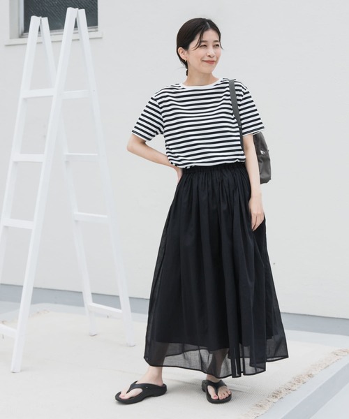 URBAN RESEARCH DOORS(アーバンリサーチドアーズ)の「『UR TECH』ボイルカットドッキングワンピース(ワンピース・レディース・チャコールグレー/ピンク/ブラック系その他・MEDIUM)」の7枚目の写真