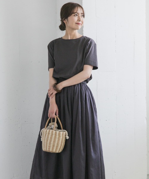 URBAN RESEARCH DOORS(アーバンリサーチドアーズ)の「『UR TECH』ボイルカットドッキングワンピース(ワンピース・レディース・チャコールグレー/ピンク/ブラック系その他・MEDIUM)」の11枚目の写真