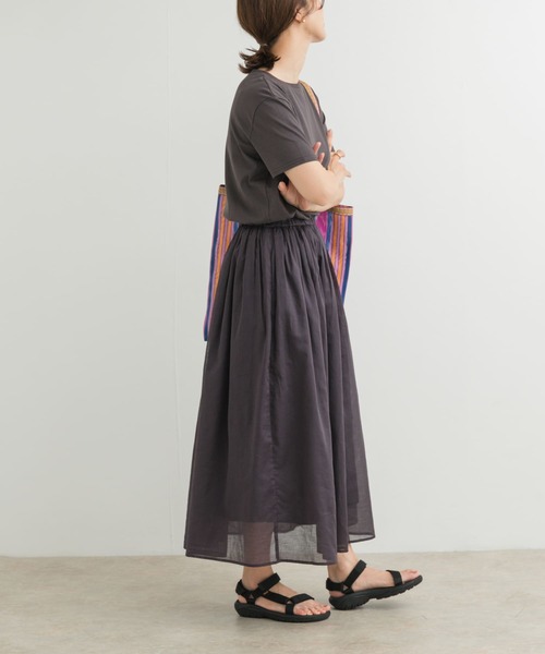 URBAN RESEARCH DOORS(アーバンリサーチドアーズ)の「『UR TECH』ボイルカットドッキングワンピース(ワンピース・レディース・チャコールグレー/ピンク/ブラック系その他・MEDIUM)」の13枚目の写真