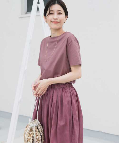 URBAN RESEARCH DOORS(アーバンリサーチドアーズ)の「『UR TECH』ボイルカットドッキングワンピース(ワンピース・レディース・チャコールグレー/ピンク/ブラック系その他・MEDIUM)」の20枚目の写真