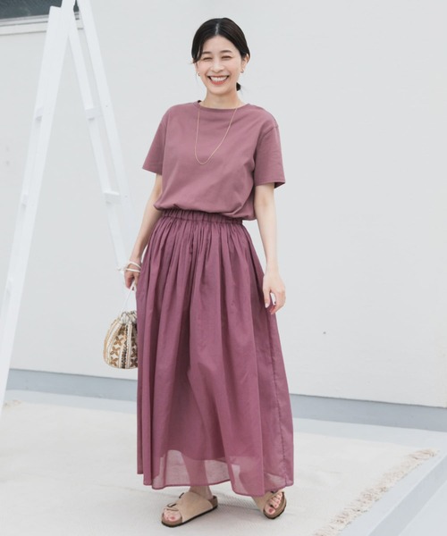 URBAN RESEARCH DOORS(アーバンリサーチドアーズ)の「『UR TECH』ボイルカットドッキングワンピース(ワンピース・レディース・チャコールグレー/ピンク/ブラック系その他・MEDIUM)」の22枚目の写真