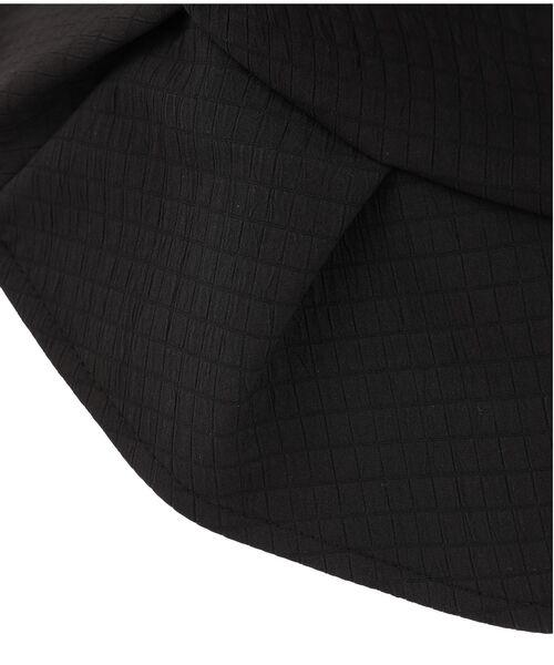 Green　Parks（グリーンパークス）の「・エンボスギャザーハット（ハット・レディース・ブラウン/ブラック/アイボリー・FREE）」の7枚目の写真