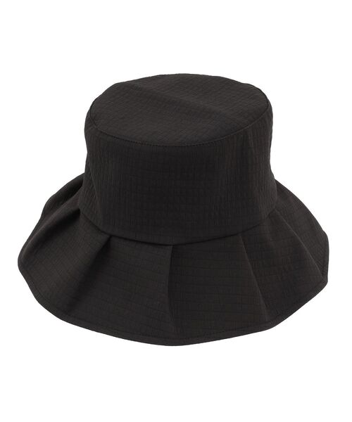 Green　Parks（グリーンパークス）の「・エンボスギャザーハット（ハット・レディース・ブラウン/ブラック/アイボリー・FREE）」の10枚目の写真