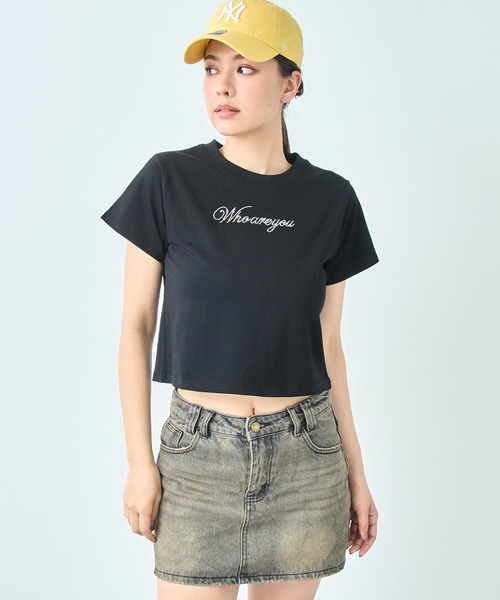 ANAP(アナップ)の「Whoareyou ビジュー ロゴ Tシャツ(Tシャツ/カットソー・レディース・ブラック/ホワイト/レッド・FREE)」の16枚目の写真