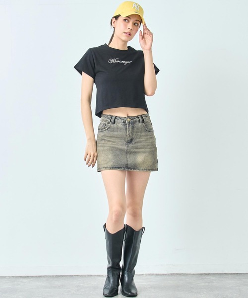 ANAP(アナップ)の「Whoareyou ビジュー ロゴ Tシャツ(Tシャツ/カットソー・レディース・ブラック/ホワイト/レッド・FREE)」の17枚目の写真