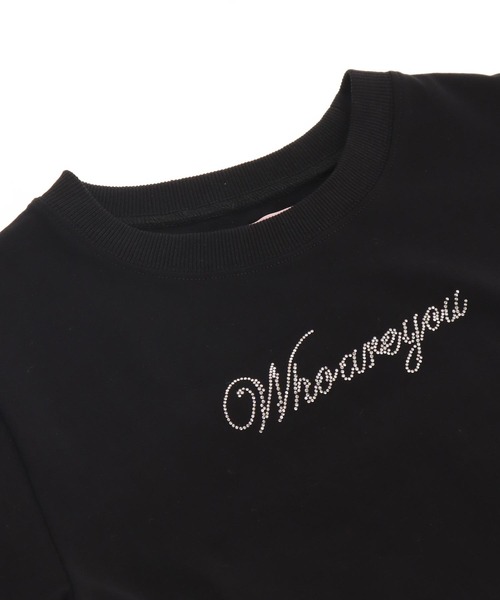 ANAP(アナップ)の「Whoareyou ビジュー ロゴ Tシャツ(Tシャツ/カットソー・レディース・ブラック/ホワイト/レッド・FREE)」の13枚目の写真