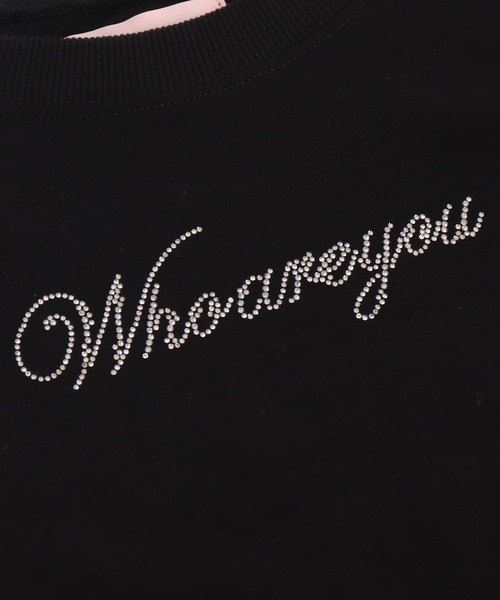 ANAP(アナップ)の「Whoareyou ビジュー ロゴ Tシャツ(Tシャツ/カットソー・レディース・ブラック/ホワイト/レッド・FREE)」の14枚目の写真