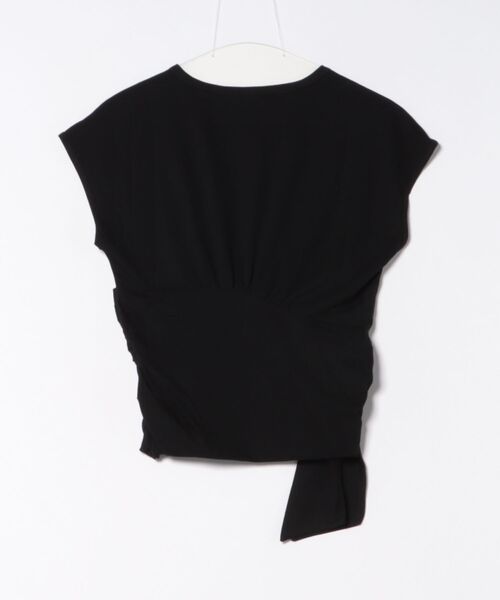 L LABEL（エルラベル）の「ウエスト切替サイドリボンTシャツ（Tシャツ/カットソー・レディース・ホワイト/チャコールグレー/グレー/ブラック/ブルー・FREE）」の11枚目の写真