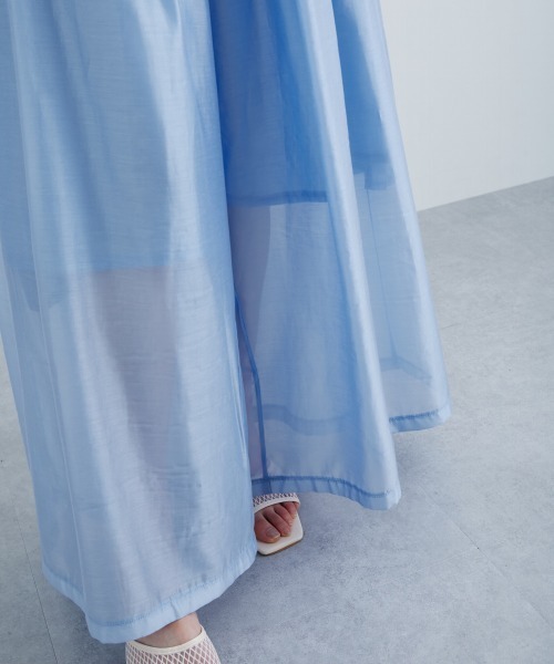 slattgir(スラットジール)の「高身長 シャイニーシアーワイドパンツ(トールサイズ)Essenave(その他パンツ・レディース・ブルー/グレー・T5L/T4L/T3L/TLL/TM/TL)」の19枚目の写真