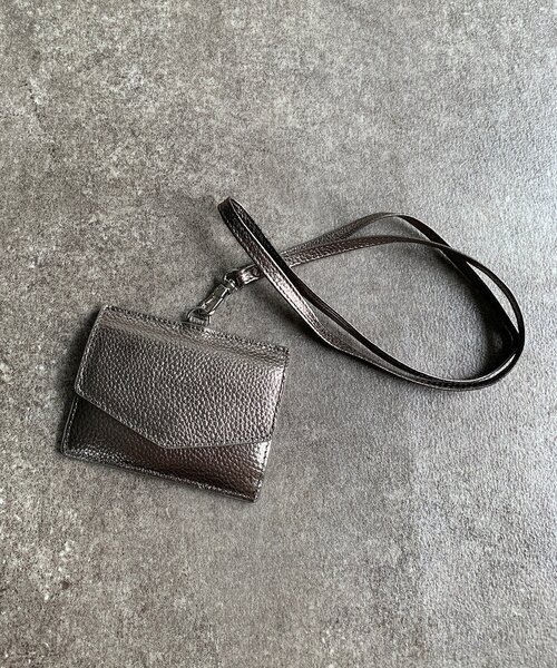 DouDou（ドゥドゥ）の「【WEB限定】本革カード/コインショルダーケース（その他小物・レディース・ブラック/シルバー・FREE）」の2枚目の写真