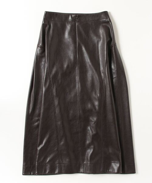 Sov.（ソブ）の「フェイクレザースカート（スカート・レディース・ダークブラウン/ブラック・38/36）」の13枚目の写真