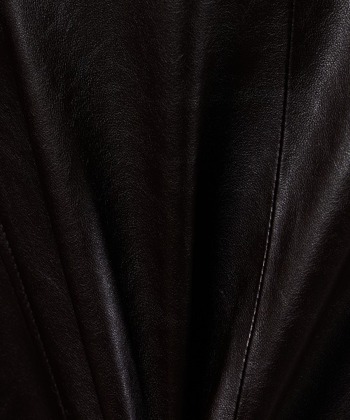 Sov.（ソブ）の「フェイクレザースカート（スカート・レディース・ダークブラウン/ブラック・38/36）」の9枚目の写真