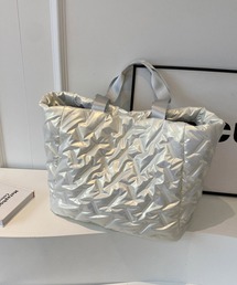 IRADOWL（アイラドール）の「光沢台形大容量トートバッグ（トートバッグ）」