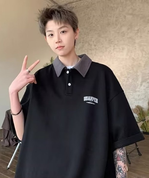 MGV（エムジーヴィー）の「ワンポイントポロシャツ（ポロシャツ・メンズ・ブラック/ベージュ/ホワイト・MEDIUM/LARGE/X-LARGE）」の16枚目の写真