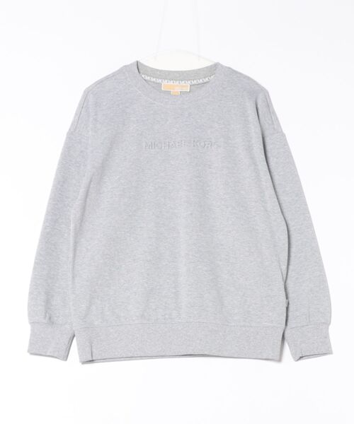 MICHAEL KORS（マイケルコース）の「ロゴ エンボス クルーネック スウェット（スウェット・レディース・ヘザーグレー・XS/S/M/L）」の3枚目の写真