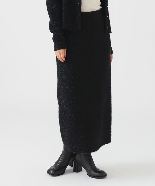 B:MING by BEAMS（ビーミングバイビームス）の「ラメ ニット スカート（スカート・レディース・ライトブルー/ブラック/グレー・ONE SIZE）」の2枚目の写真