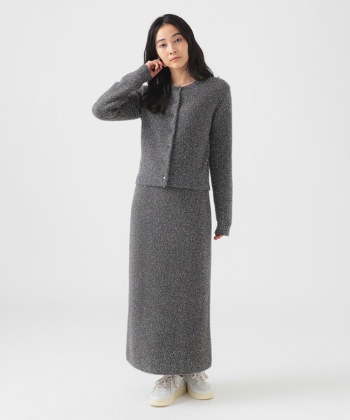 B:MING by BEAMS（ビーミングバイビームス）の「ラメ ニット スカート（スカート・レディース・ライトブルー/ブラック/グレー・ONE SIZE）」の5枚目の写真