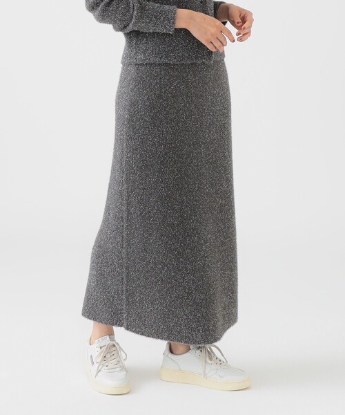 B:MING by BEAMS（ビーミングバイビームス）の「ラメ ニット スカート（スカート・レディース・ライトブルー/ブラック/グレー・ONE SIZE）」の7枚目の写真
