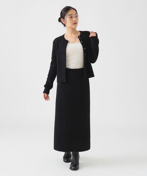 B:MING by BEAMS（ビーミングバイビームス）の「ラメ ニット スカート（スカート・レディース・ライトブルー/ブラック/グレー・ONE SIZE）」の8枚目の写真