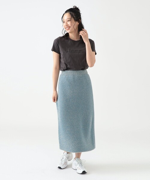 B:MING by BEAMS（ビーミングバイビームス）の「ラメ ニット スカート（スカート・レディース・ライトブルー/ブラック/グレー・ONE SIZE）」の13枚目の写真