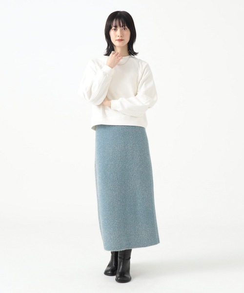 B:MING by BEAMS(ビーミングバイビームス)の「ラメ ニット スカート(スカート・レディース・ライトブルー/ブラック/グレー・ONE SIZE)」の7枚目の写真