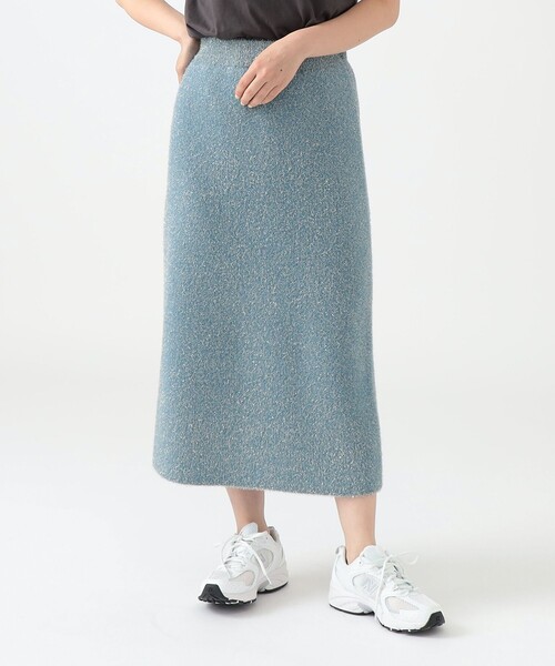 B:MING by BEAMS(ビーミングバイビームス)の「ラメ ニット スカート(スカート・レディース・ライトブルー/ブラック/グレー・ONE SIZE)」の9枚目の写真