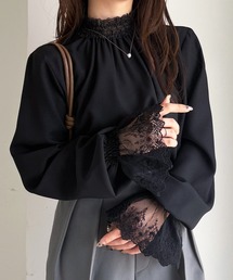 RANAN（ラナン）の「レースフリルプチハイネックブラウス（シャツ/ブラウス）」