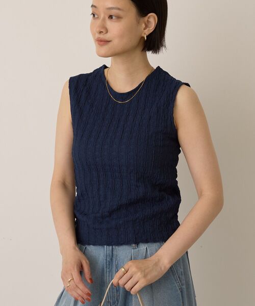 セール】フクレジャガードノースリーブトップス（Tシャツ