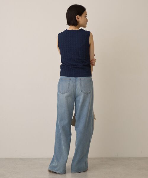 AMERICAN HOLIC(アメリカンホリック)の「フクレジャガードノースリーブトップス(Tシャツ/カットソー・レディース・ブラック/ネイビー/ピンク/オフホワイト・L/M)」の12枚目の写真