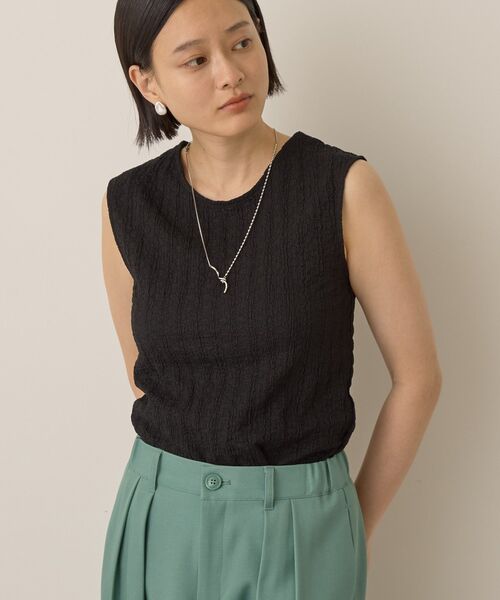 AMERICAN HOLIC(アメリカンホリック)の「フクレジャガードノースリーブトップス(Tシャツ/カットソー・レディース・ブラック/ネイビー/ピンク/オフホワイト・L/M)」の20枚目の写真