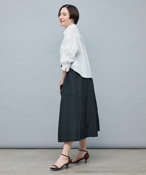 NOLLEY’S Sophi（ノーリーズソフィ）の「ウォッシャブルラメジャガードフレアスカート（スカート・レディース・ブラック系その他・38/36）」の4枚目の写真