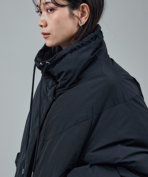 GREENDOWN（グリーンダウン）]クロップドダウンブルゾン/ 撥水加工
