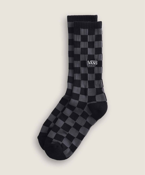 VANS(バンズ)の「チェッカーボード クルーソックス(ソックス/靴下・メンズ・ブラック×グレー・MEDIUM/LARGE)」の1枚目の写真