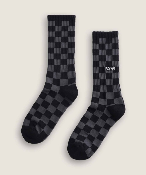 VANS(バンズ)の「チェッカーボード クルーソックス(ソックス/靴下・メンズ・ブラック×グレー・MEDIUM/LARGE)」の2枚目の写真