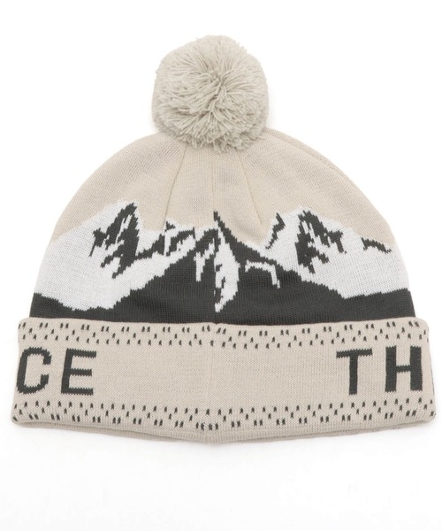 THE NORTH FACE（ザノースフェイス）の「THE NORTH FACE Snow Bum Beanie / ザ・ノース・フェイス スノー バム ビーニー（ニットキャップ/ビーニー・メンズ・ホワイト/ベージュ/グレー・FREE）」の6枚目の写真